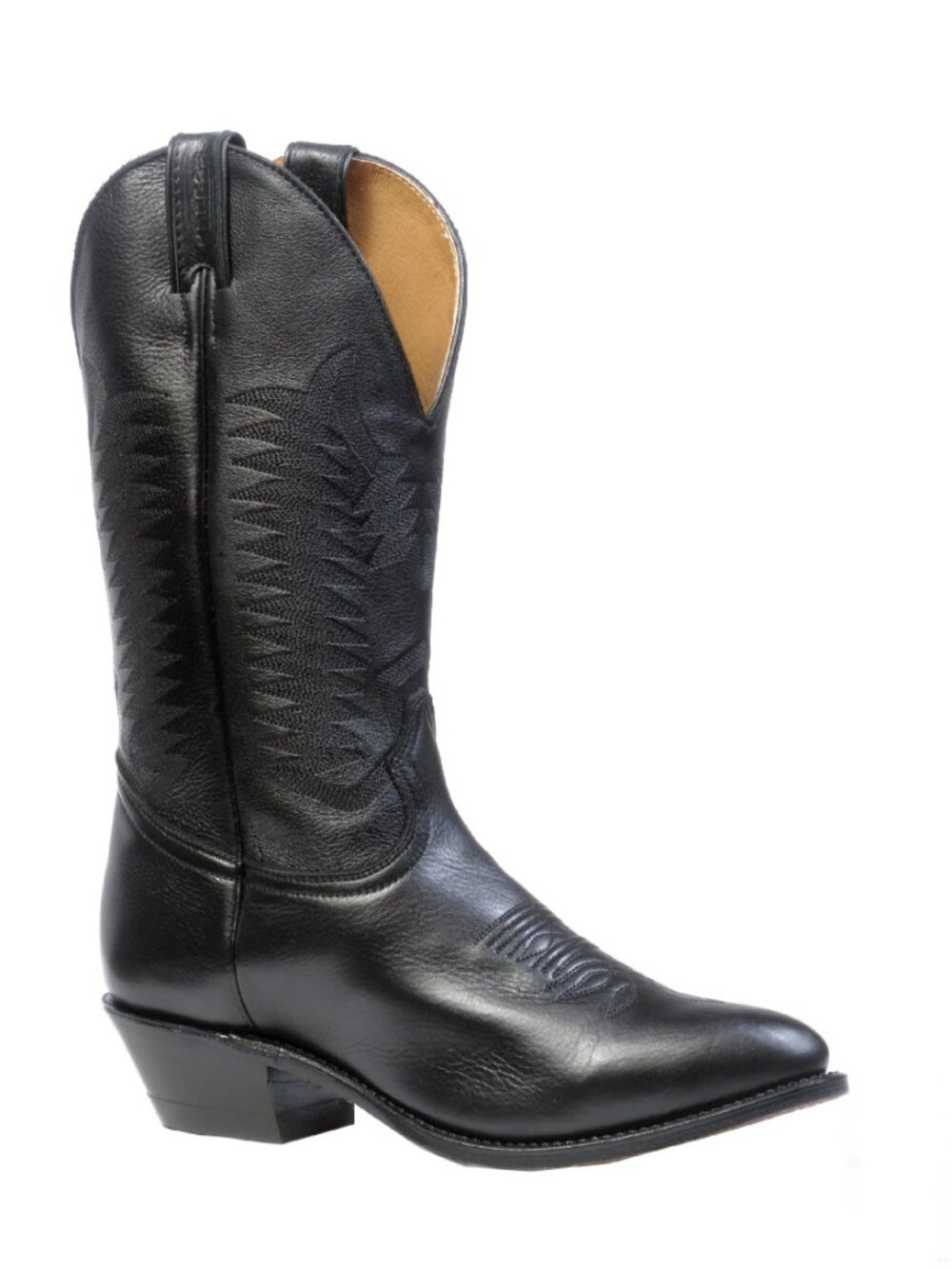 Men’s Boulet Black Leather Western Cowboy Boots Style 9502 Size 11 Extra Wide